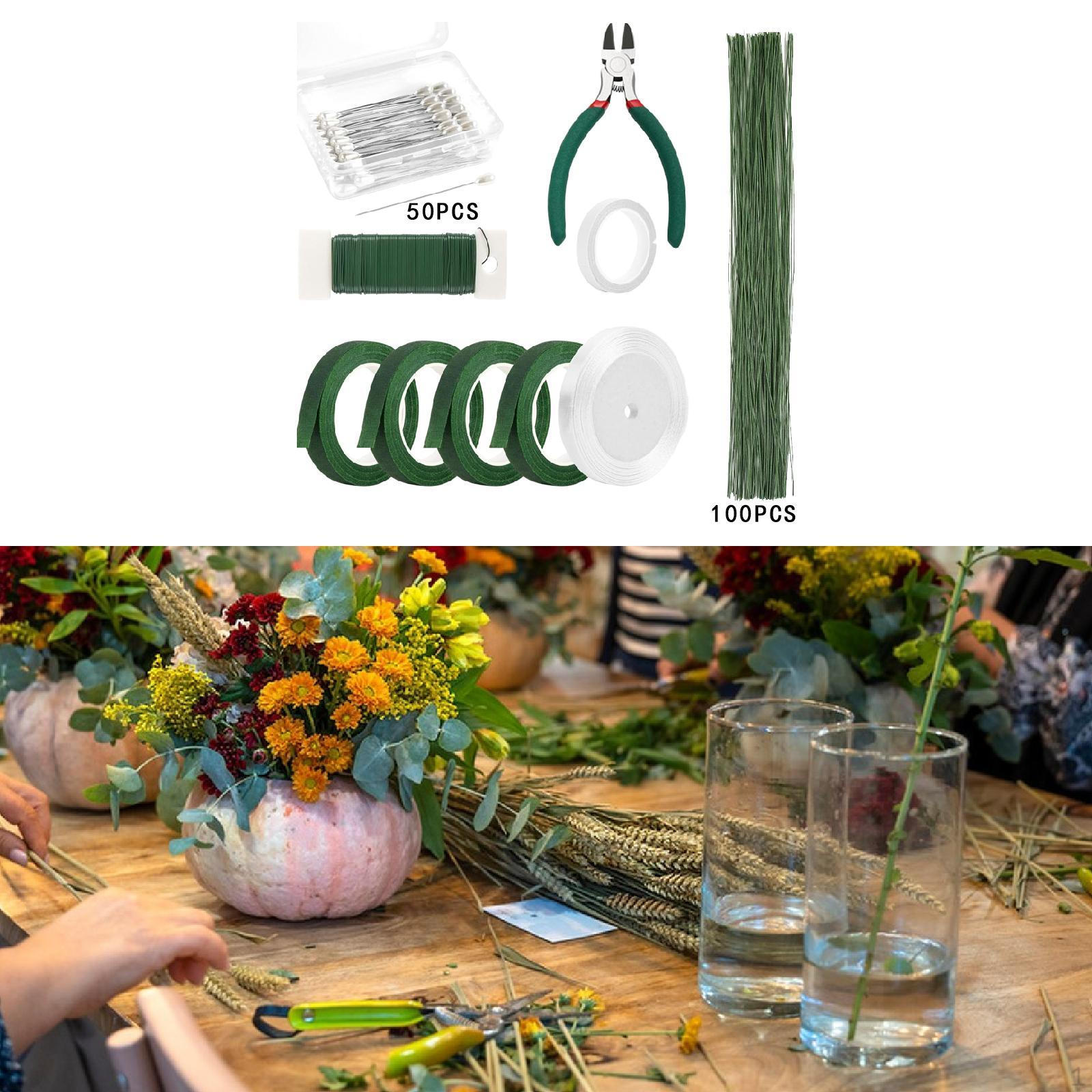 

Набор для самостоятельной цветочной композиции, принадлежности для изготовления венков, флорист, обертка для стеблей букета 10Pc Set