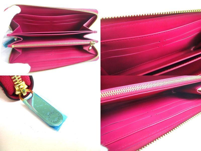 Authentic LOUIS VUITTON Vernis Magenta Patent Leather Round Zip Zippy Wallet #a326  Refurbished