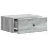 Wall Mounted Nightstand Grey Sonoma 49 x 34.5 x 20 cm