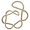20Pcs D Ring Metal Bronze Color for Bags Straps Belts Luggage Backpacks Durable Long Service Life Adjustable D Ring