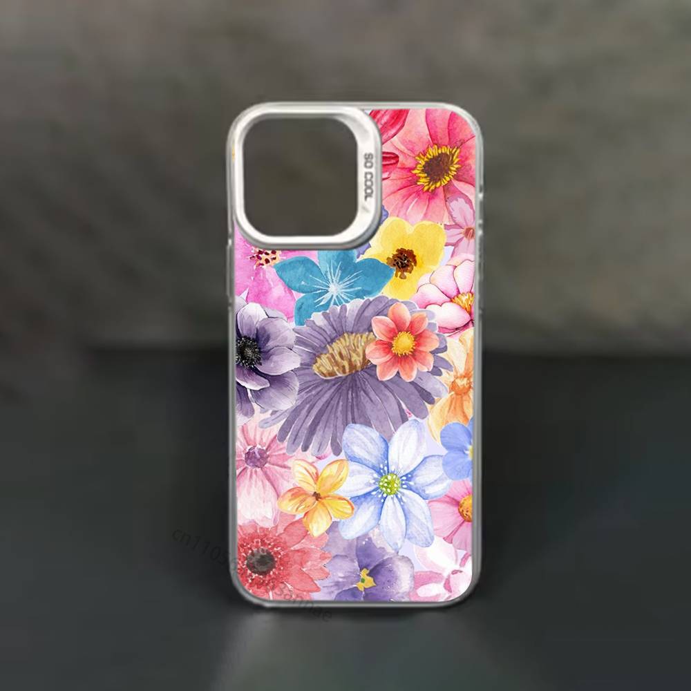 Fashion Flowe Phone Case for iPhone 17 11 12 Pro Max Plus Mini Air SE  16e 14 15 16 13 Soft Shell