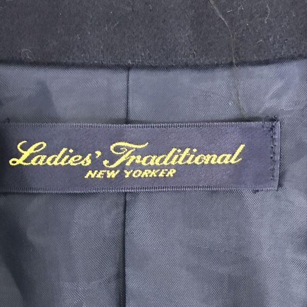 Made In Japan NEW YORKER Wool Navy Blazer Jacket 9 Women M Single New Yorker(USED)