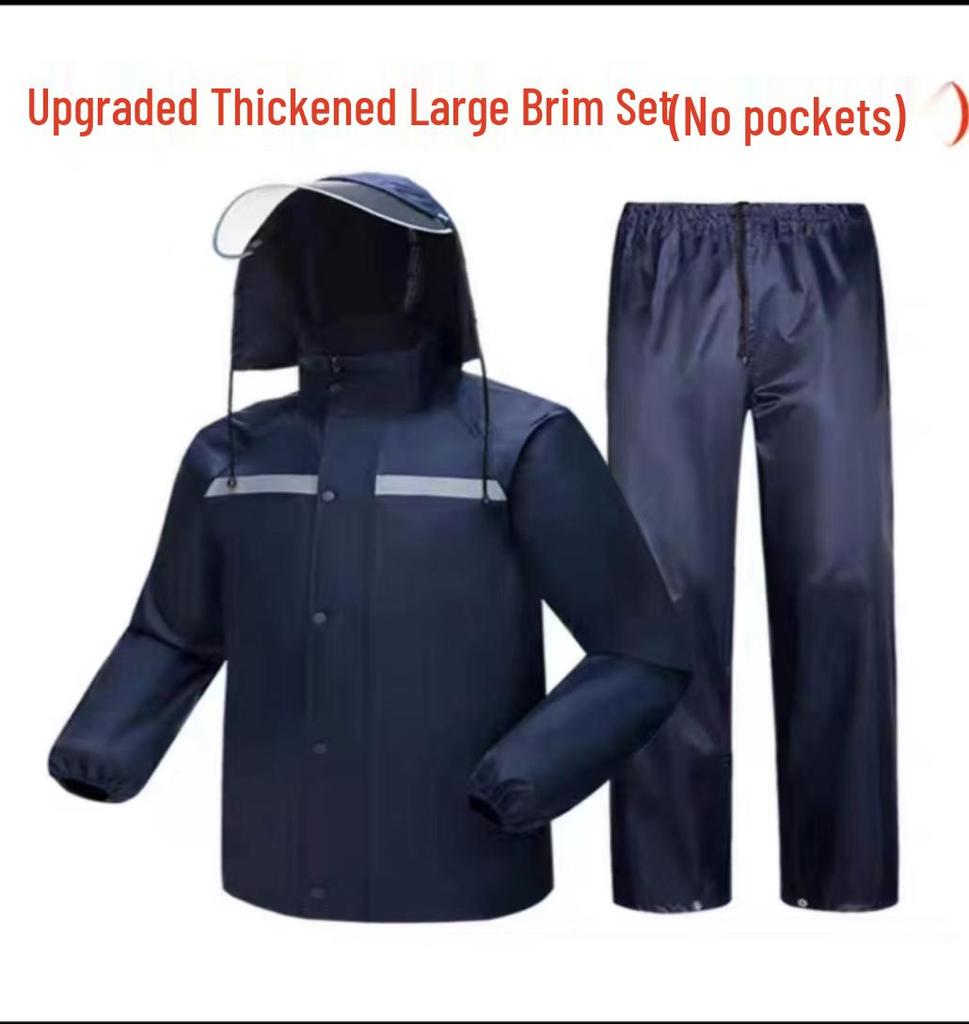 Heavy-Duty Full-Body Rainproof Raincoat & Pants Set for Construction, Riding, and Tea Picking