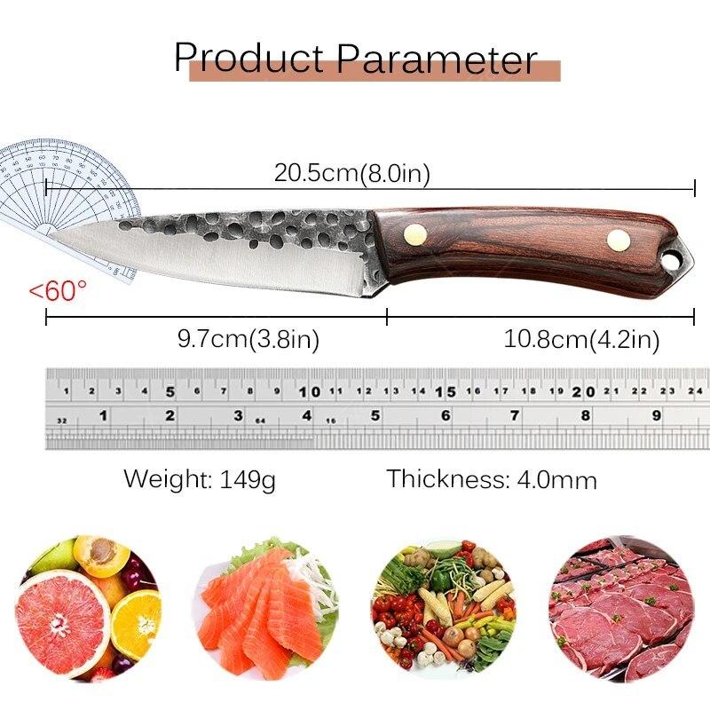 Professional Japanese Knife Meat Cleaver Bone Cleaver Forging Knife Stainless Steel Kitchen Knife Cooking Tools Boning Knife