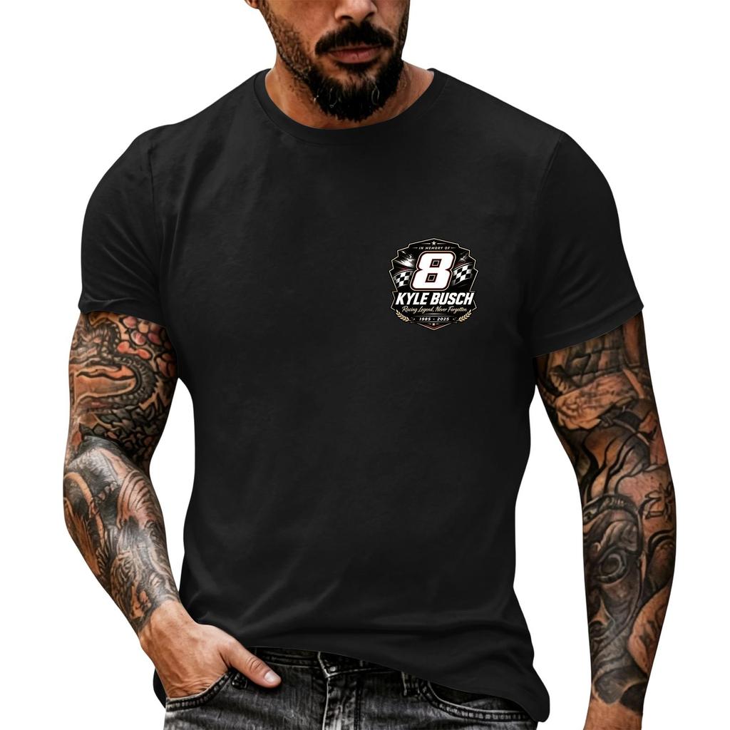 Men's Short Sleeve Racing Graphic T Shirt Nascar Inspired Vintage Style Casual Tee for Racing Enthusiasts Summer Wear