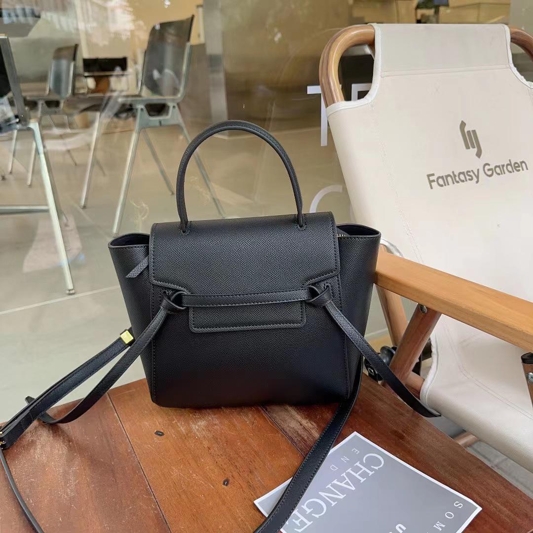 

Женская сумка через плечо Yao Chen весна/лето 2023 из воловьей кожи цвета сома чёрный