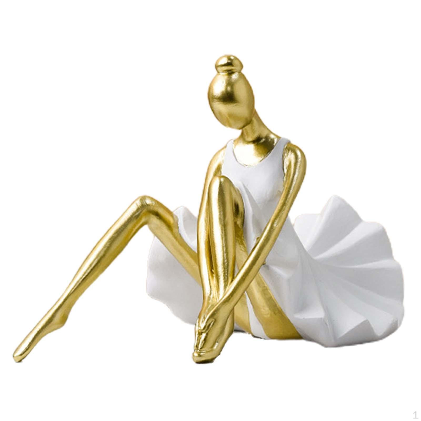 

Resin Statues Figurines Statuette Modern Collection Decoration Girls Figure Sculptures for Bookshelf StyleD20x13.5x14.5cm