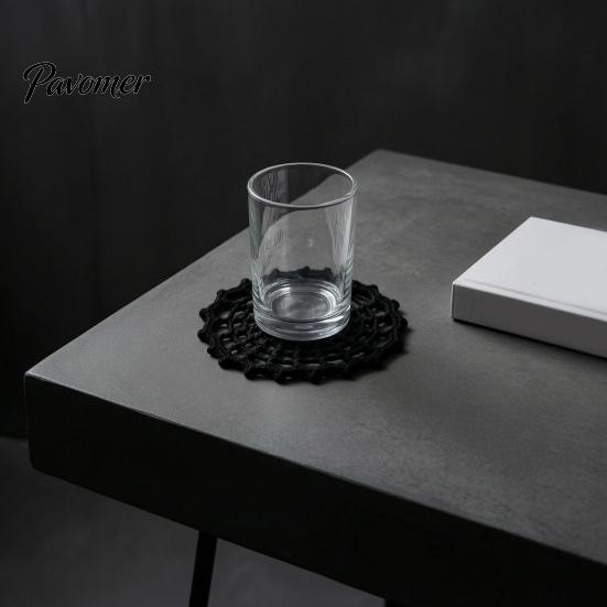 Decorative Gothic Yarn Coasters Spider Web Crochet Coaster, Handmade Knitted Drink Mat, Aesthetic Table Boho Style Dining Mats Protection Mats,