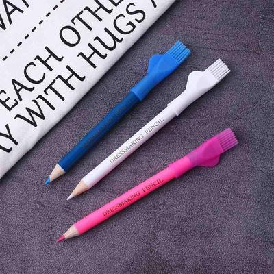 Brush Cap Simple Red,Blue,White Dressmaker Tools Water Soluble Pen Sewing Marker Fabric Pencils