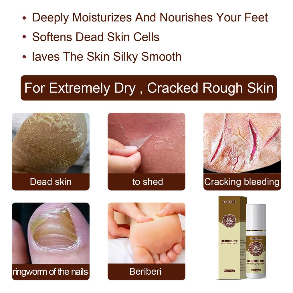 South Moon Herbal Foot Spray Refreshing Foot Odor Eliminator And Sweat Control 60ml