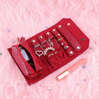 2025 Cross-Border Portable Travel Jewelry Organizer: Multifunctional Storage Bag for Rings, Earrings, and More