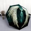 Lightning Eagle Wings  Pattern, Automatic Folding Umbrella, Portable and Foldable Design, 8 Ribs, a Christmas or Birthday Gift.