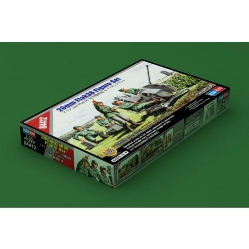 Hobby Boss 1/35 Fighting Vehicle Series German 2cm Flak 38 Anti-Aircraft Gun Figure Set Plastic Model 84412