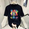 Herren T-Shirt mit kurzen Ärmeln Herren Trend Lässig Koreanische Version Baumwolle Rundhals Gedrucktes T-Shirt mit kurzen Ärmeln