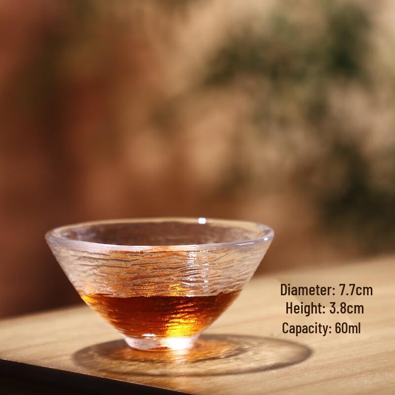 

Zhao Ran 60ml Hammered Glass Tasting Cup