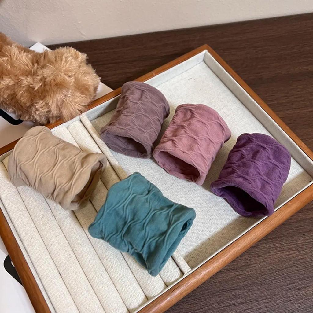 5Pcs/Set High Elasticity Hair Ties Women Scrunchies Girls Trendy Solid Wrinkle Elastic Rubber Band Hair Rope Hair Accessories