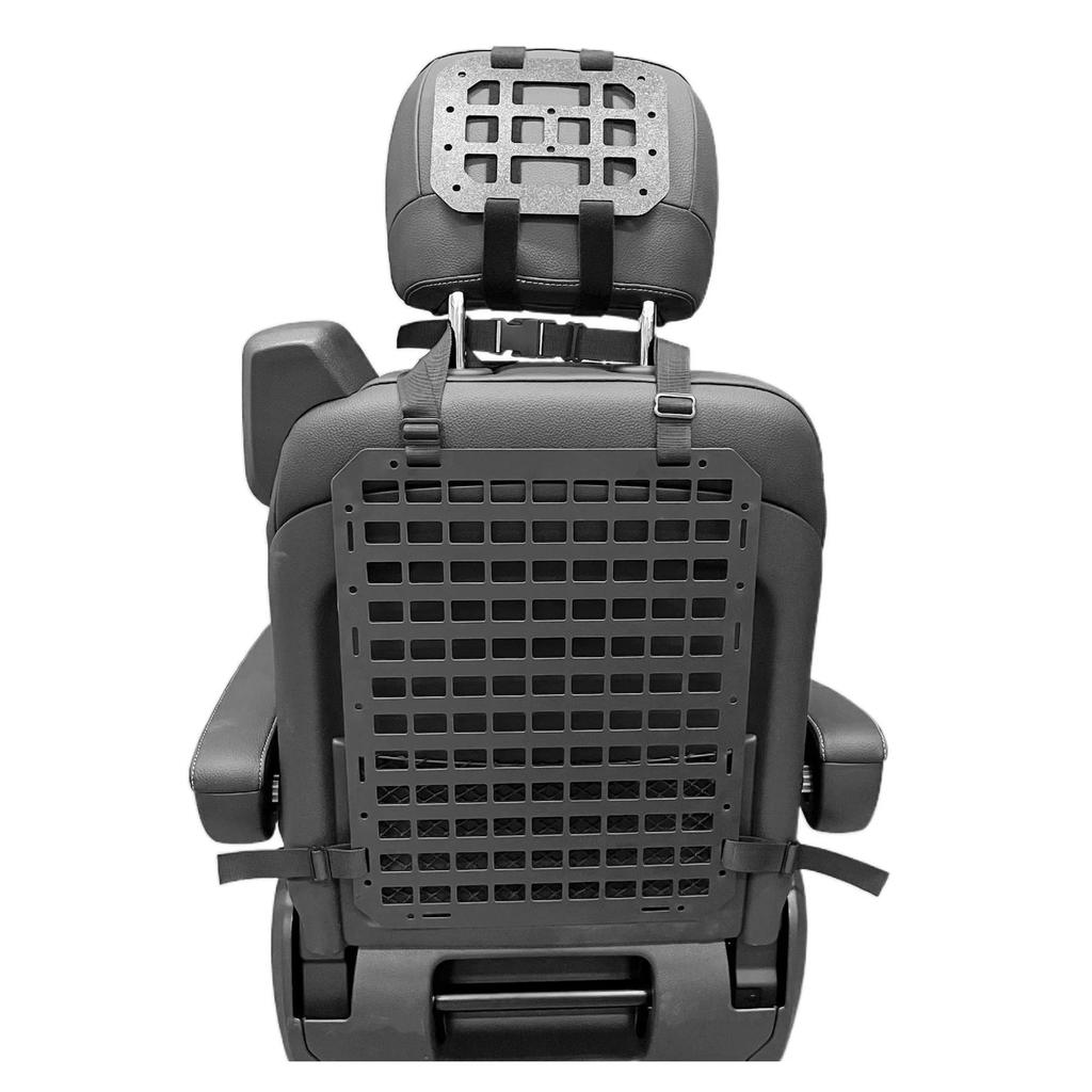 Car Seat Organizer Multifunctional Adjustable Tactical Seat Back Mesh Organizer Tactical Molle Panel Car Interior Accessories