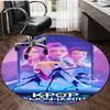 1pc KPop Demon Hunters2 Design Printed Area Round Carpet for Bedroom Living Room Home Decor Rugs Mat Non Slip Mat Rug for Bedside