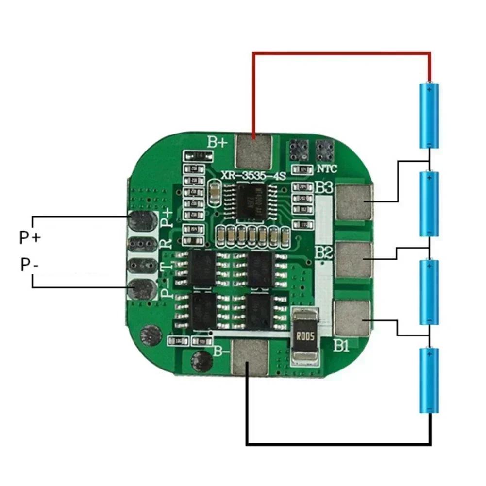 Equalizer für Bohrmotor-Schutzplatine Batterie Lithium-Batterie-Schutzplatine 1 Stück 4S Batterie-Zubehör