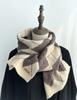 High Quality Classic Wool Blend Solid Scarf Men Women Winter Autumn Knitted Thick Warm Muffler Male Female Korean Version Scarf