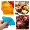 Silikon Quadratische Kuchenform Für 6 Stück Wiederverwendbare Backfreie Becher Für Muffins Cupcakes Backofen Mikrowelle Spülmaschinenfest