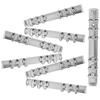 7Pcs Heavy-Duty Metal 6-Ring A6 Binder Mechanisms for Planner Folder Binder Photo Album Notebook Loose Leaf Binding