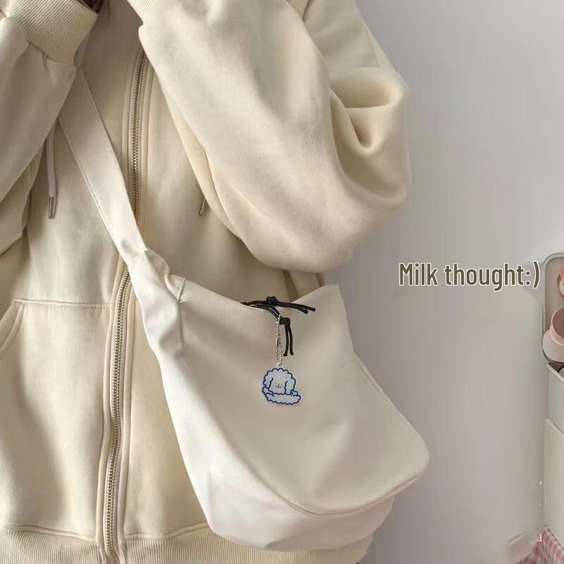 Japanese Style Solid Color Tote Bag