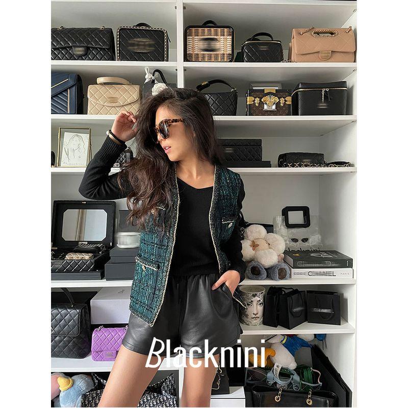 

Blacknini Yin Huafu/British Limited Fabric CH Original Fabric Malachite Green Four Bags Vest Obsidian Green XS