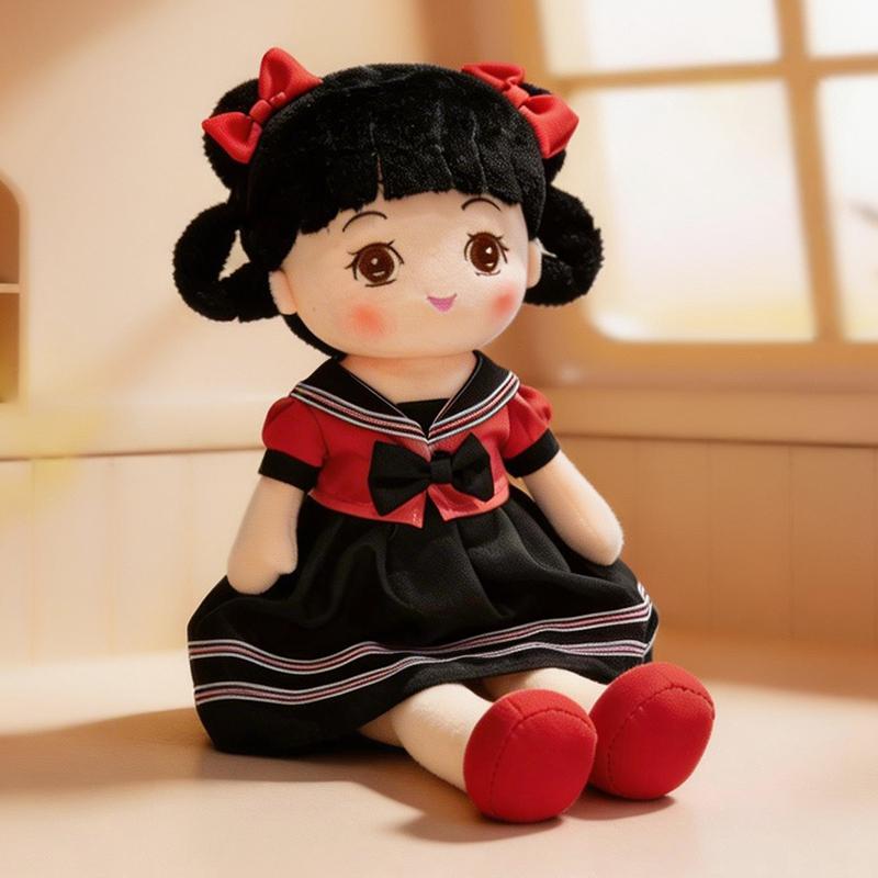 Poupées Filles en Peluche Kawaii Poupées Souples Remplies Jouets en Peluche Adorables Jouets pour Filles Cadeau d'Anniversaire pour Enfants Chapeau Jupe Poupée de Chiffon Amoureuse 60cm