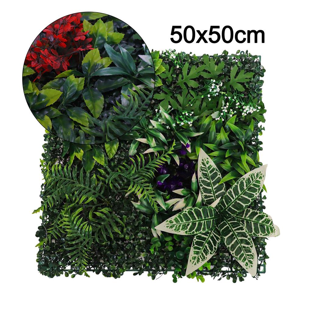 Synthetic Grass Wall Panel Home Decor Artificial Plant Flower Background