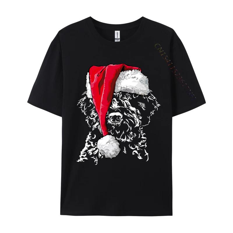 Funny Lagotto Romagnolo Christmas Dog T-Shirts Fitness Cotton Men Tees Printing Funny T Shirts Europe Prevalent T-Shirt