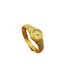 Golden Ring Female 520 Clock Watch Ring Ins Valentine'S Day Gift Premium Durable Quality Useful Practical Reliable