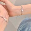Super Fairy Butterfly Pull Titanium Steel Bracelet Ins Design Bracelet Girlfriend Jewelry