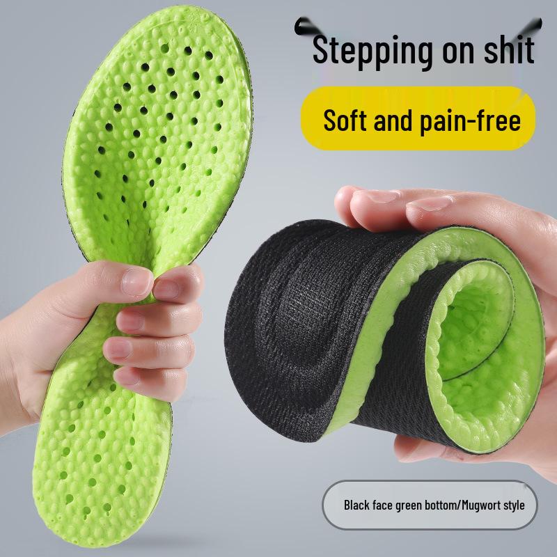 

Высокоэластичные амортизирующие влагопоглощающие беговые стельки с амортизацией и дезодорантом из полыни - Дышащие стельки, увеличивающие рост, с эффектом попкорна 35/36