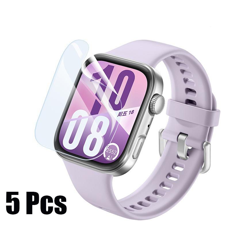 1-5 Pcs Soft Film For Huawei Watch Fit 4 Pro Screen Protector Accessories Clear HD Hydrogel Anti-scratch For Huawei Watch Fit 4