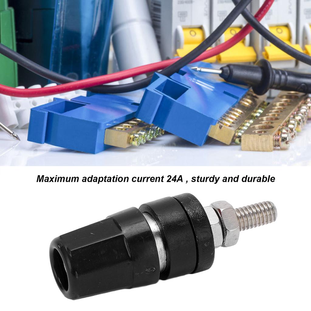24.320 4.0mm Terminal Binding Post 24A Banana Plugs Connector for Spker Amplifier Terminal