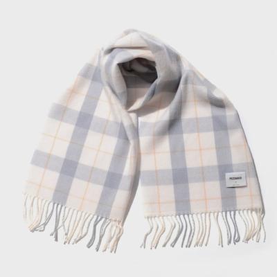 PIECEMAKER CHECK BLEND MUFFLER S (SKY BLUE)