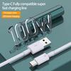 Kabel danych o wysokiej wytrzymałości, odporny na zwijanie, stabilne wyjście 12 V 6 A, 1 metr, kabel danych USB/typu C do Xiaomi, Huawei, OPPO i Androida
