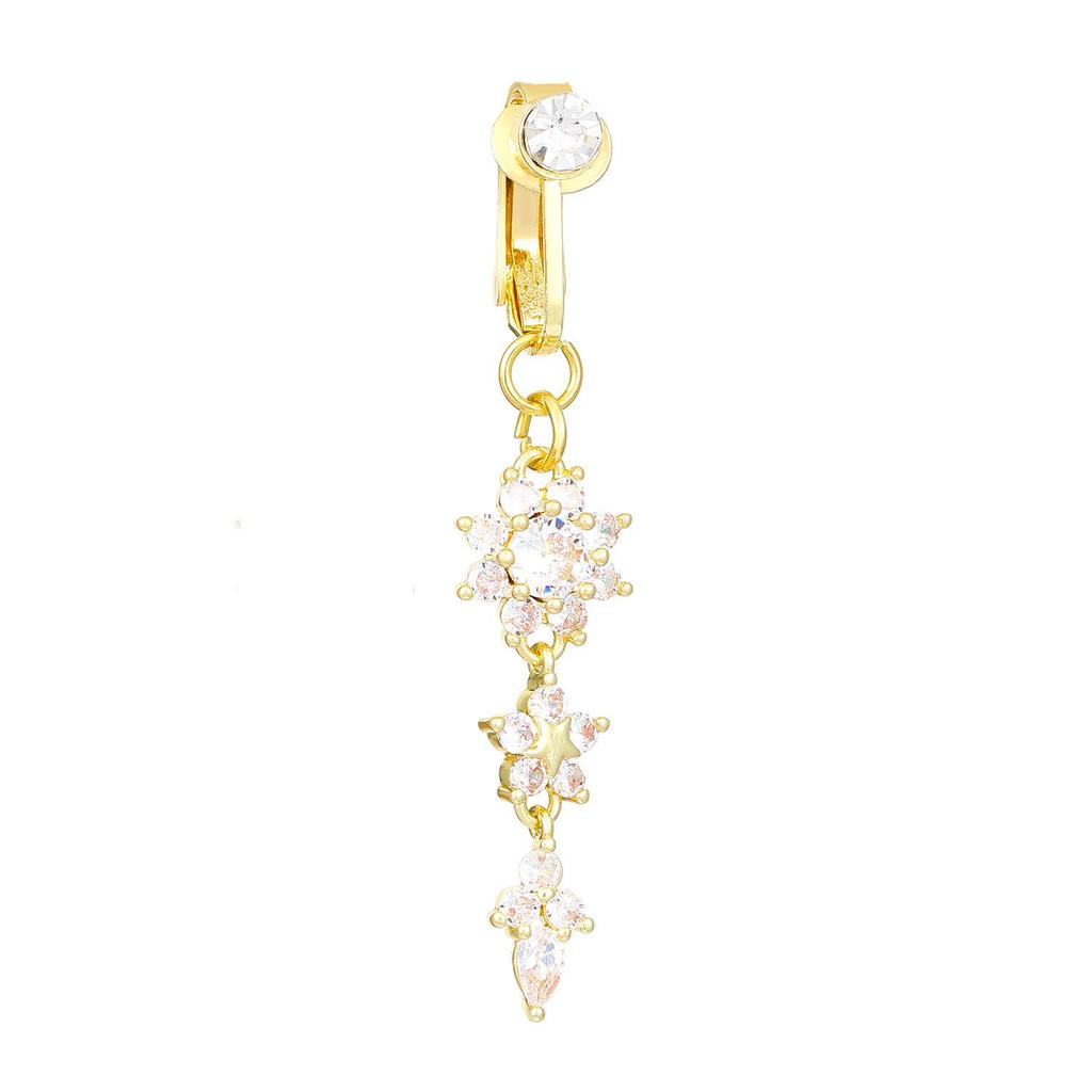 Stylish No-Clip Navel Ring and Stud Collection