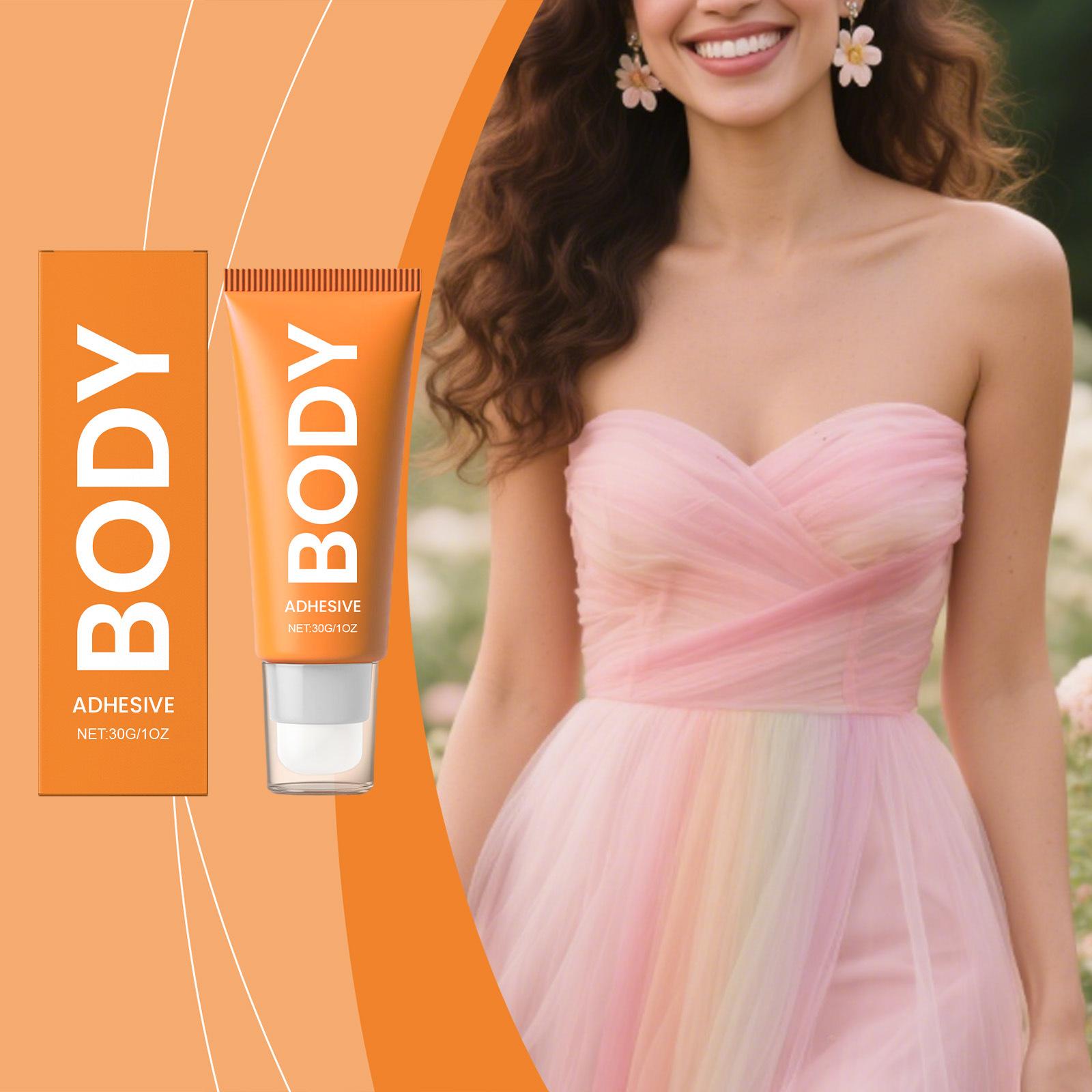 

Гель для тела против блеска мягкий, и его ингредиенты не раздражают кожу.. Гель для тела подходит для глубоких V-образных вырезов и открытых плеч, 30 мл One Size розовый