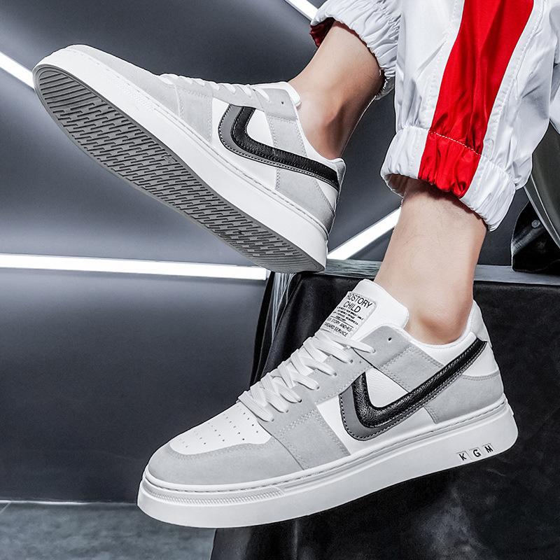 Pánské nové nízké kožené trendy boty Air Force Ne. 1 trendy populární pánská obuv všestranná ležérní sportovní plátěná obuv