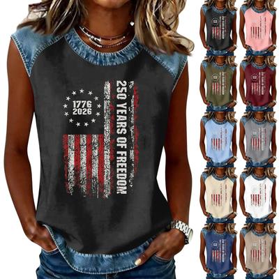 Women's Casual Round Neck Pullover Printed T-Shirt Top