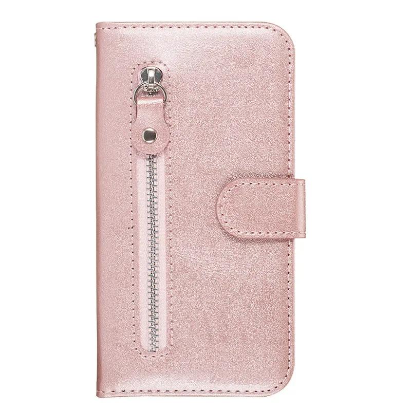 Leather Zipper Flip Wallet Case For Samsung Galaxy A04S A04 A13 A14 A23 A24 A32 A33 A34 A53 A54 A73 M13 M14 M23 M33 M54 S23 S22