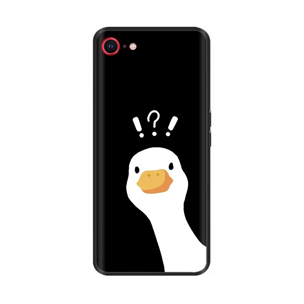 For iPhone SE 2020 Phone Case Funny Camera Protection Soft Liquid Silicone Back Cover for iPhone SE 2016 5 5S Cover for iPhoneSE