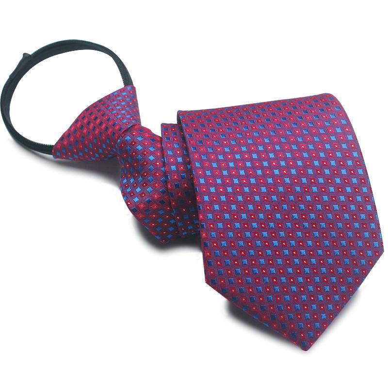Mens Business Polyester Tie With Arrow Design And Zipper Closure For Office