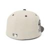 New Era 59FIFTY Cap MLB Chicago Cubs CHC 7 SIDE ONSPOTZ and Side Straight Flat Summer Sun UV Protection (14693868, NER36C5662) Stone/Dark Gray, White,
