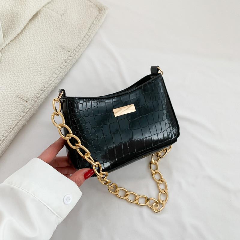 Elegant Green Fashionable Underarm Bag For Women Perfect For Casual Daily Use чёрный