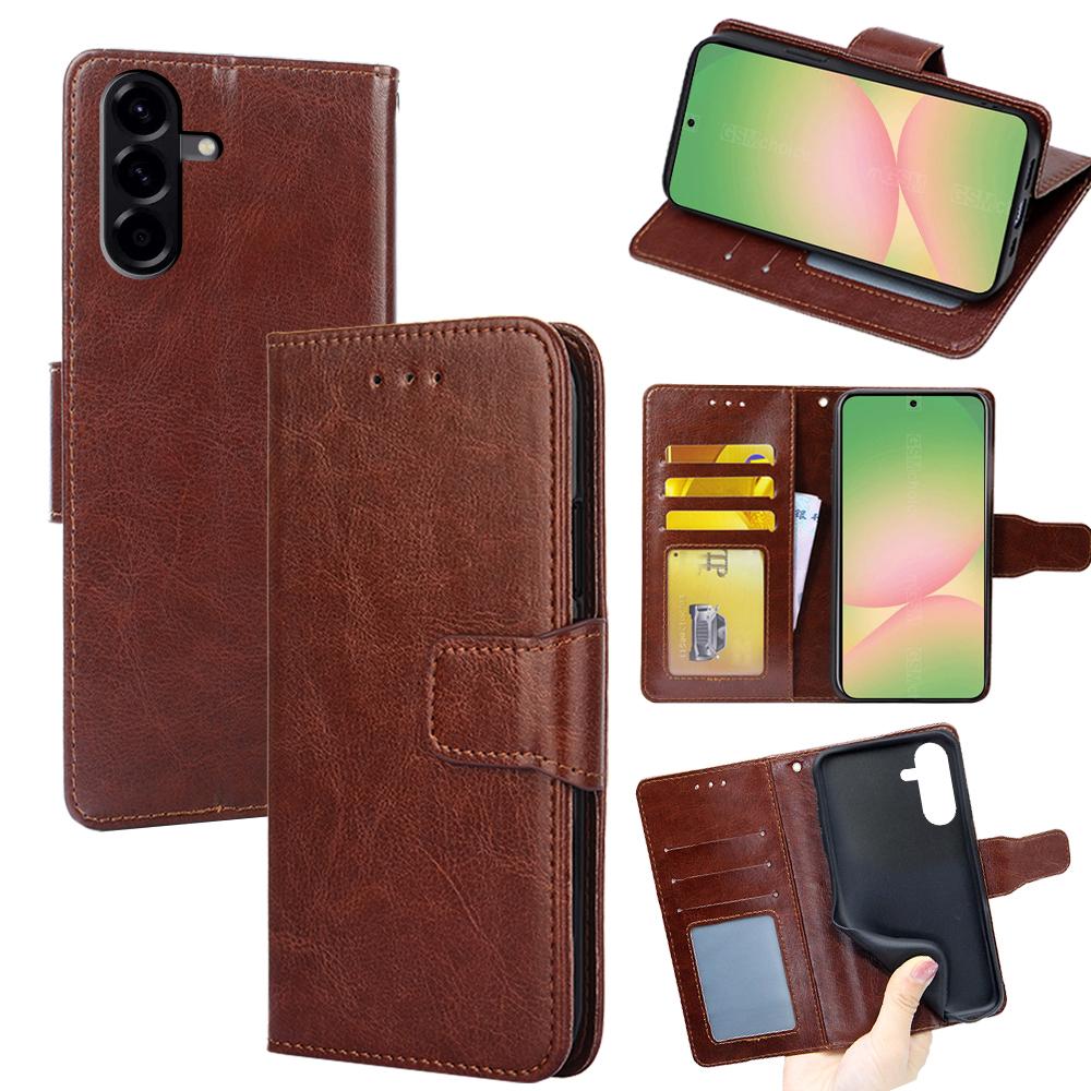 For Samsung Galaxy A56 5G Case Wallet PU Leather+TPU Folding Stand Phone Cover