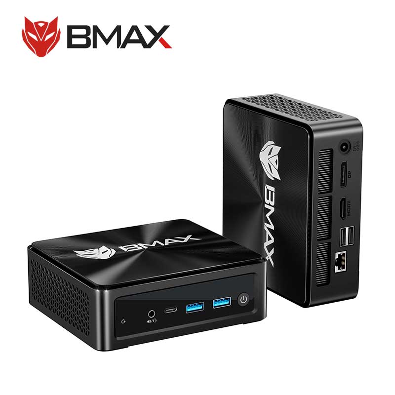 BMAX B8A Pro AMD Ryzen 7 8745HS Processeur AMD Radeon 780M 16GB 512GB SSD Windows 11 WiFi Bluetooth USB HDMI Type-c