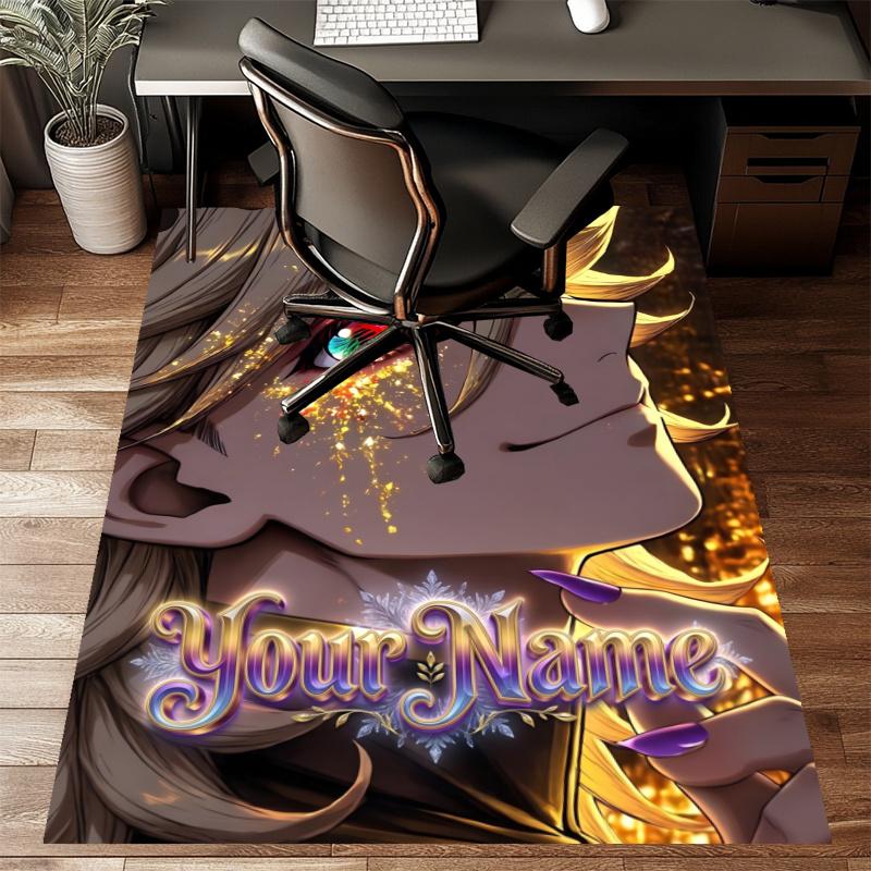 Custom douma Mat Personalized Name, Polyester Washable Indoor Entryway Rug, Gift for Christmas, Easter, Thanksgiving Day
